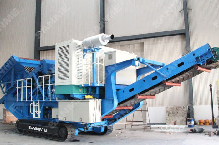 AC Motor 150t/H Tunnel Minerals Crawler Cone Crusher