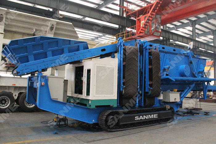 900t/H Gravel Mobile Crushing Plants With 100mm Feeding