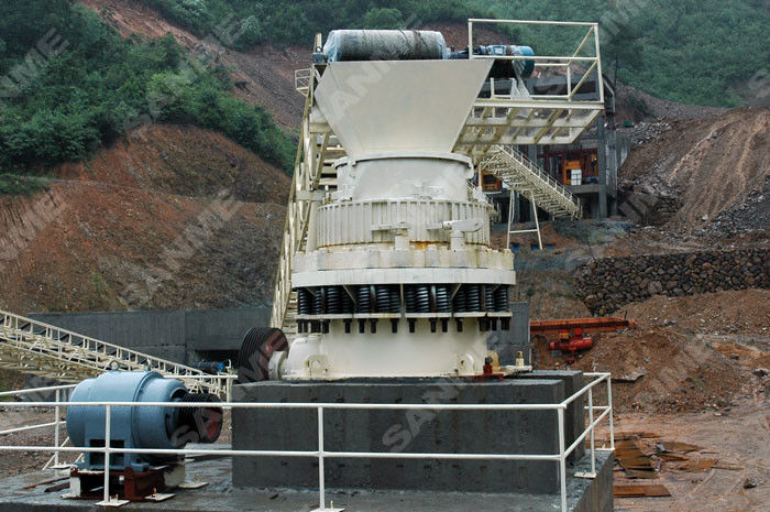 SDY Symons Cone Crusher Machine , Cone Rock Crusher High Reliability Smoothly Running