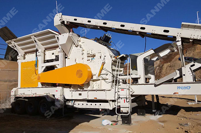 Mobile Portable Crushing Plants Long Working Life Feed Size 400-1520mm