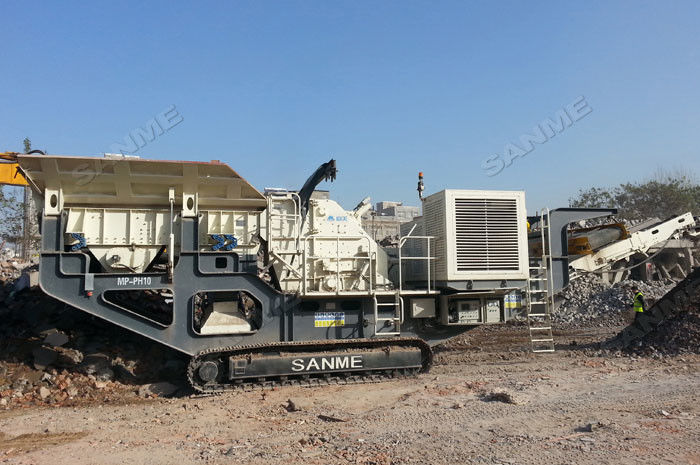 1360mm Feed Mining Aggregates 350T/H VSI Crawler Crusher