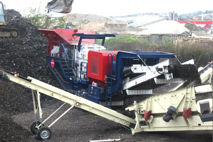 Mining Sand 480t/H Slaked Lime Crawler Impact Crusher
