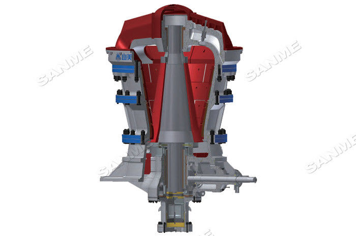 Industrial Gyratory Crusher Large Feed Sizes High Capacity 5315-6813t/H