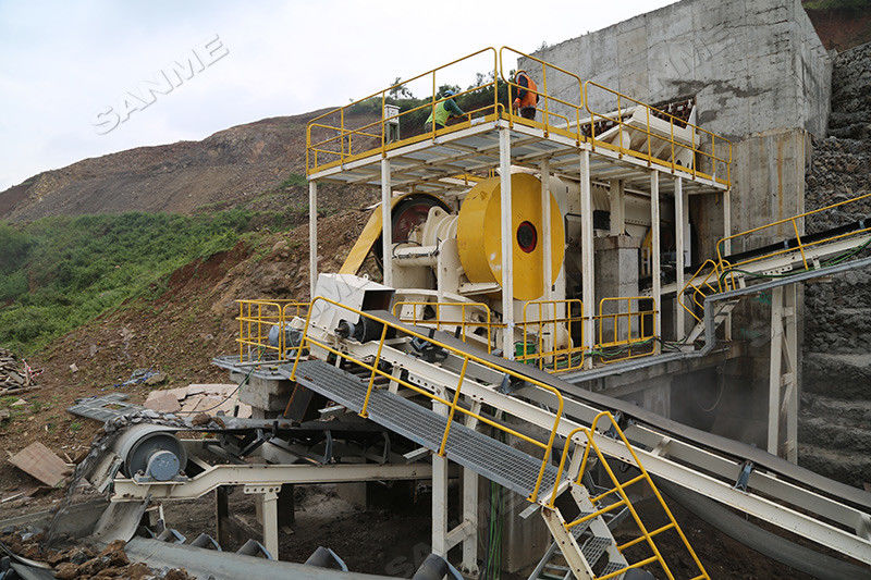 Railroad 450kw 700t/H Feeding 2100mm Jaw Rock Crusher