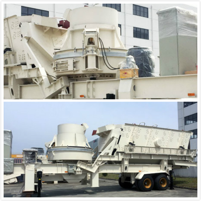 Length 9800mm 150t/H VSI Mobile Sand Making Machine 0