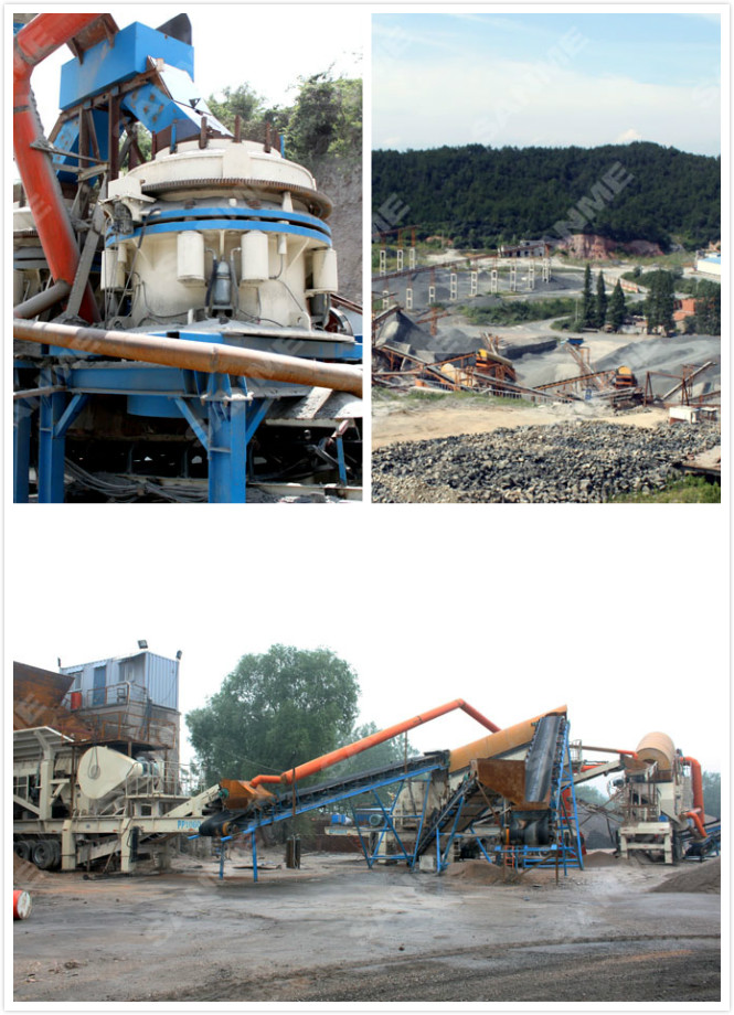 Screening Feeding 450mm Basalt Crushing Machine 0