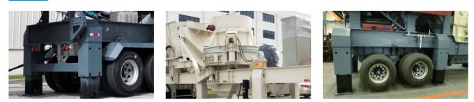 350t/H Granite Portable Crushing Plants For Metallurgy Industry 0