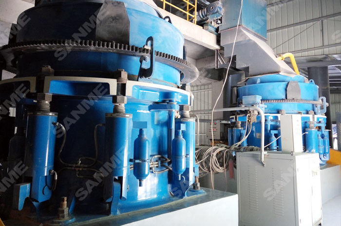 Fully Hydraulic Cone Crusher Machine 30-1566t/H SMS Series High Capacity Easy Operation