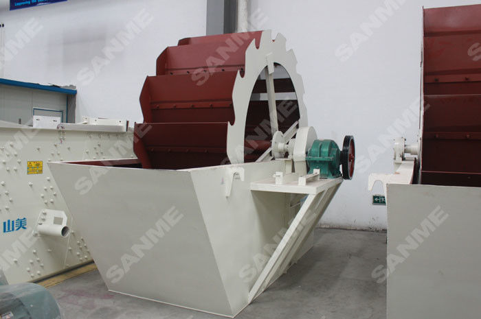 Stable Performance Sand Washer Machine , Wheel Sand Washer For Gravel Plant / Mine