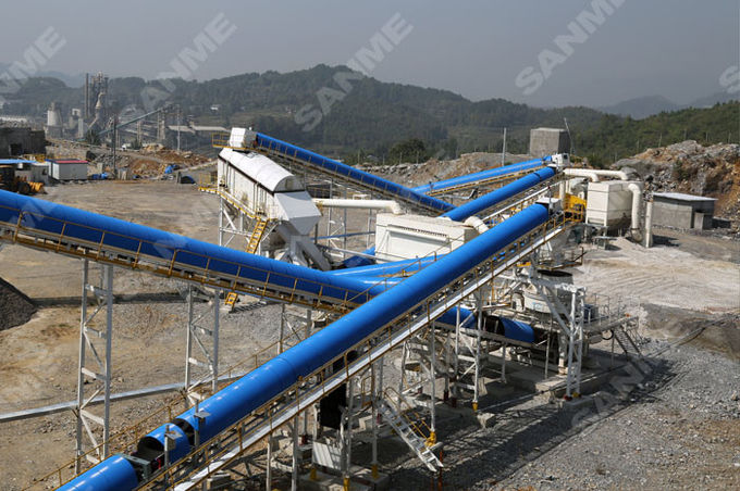 Granite Limestone 480t/H Mobile Cone Crusher For Construction Waste 1