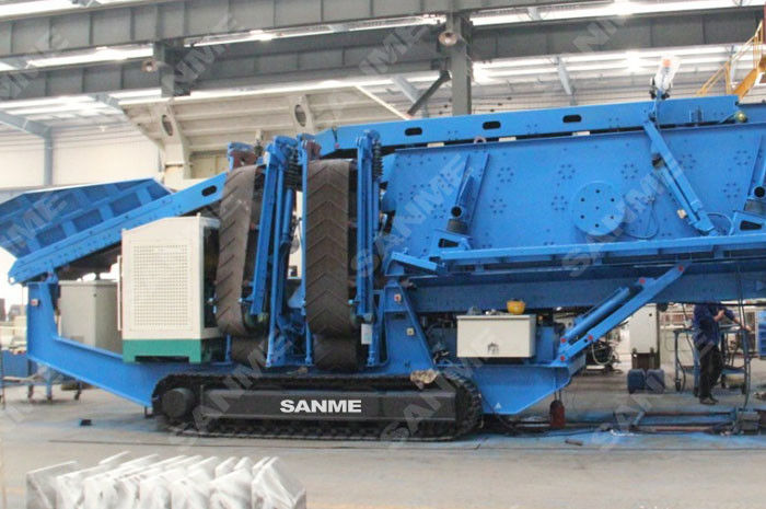 110-138KW Mobile Crushing Plants Vibrating Stone Screen 20-900t/H High Capacity