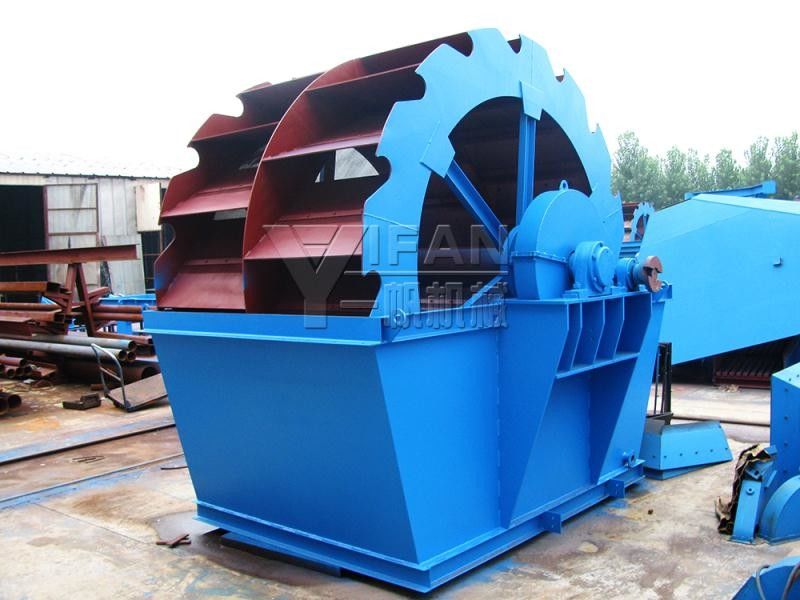 Durable Wheel Sand Washer System , Sand Washing Plant For Aggregate Processing