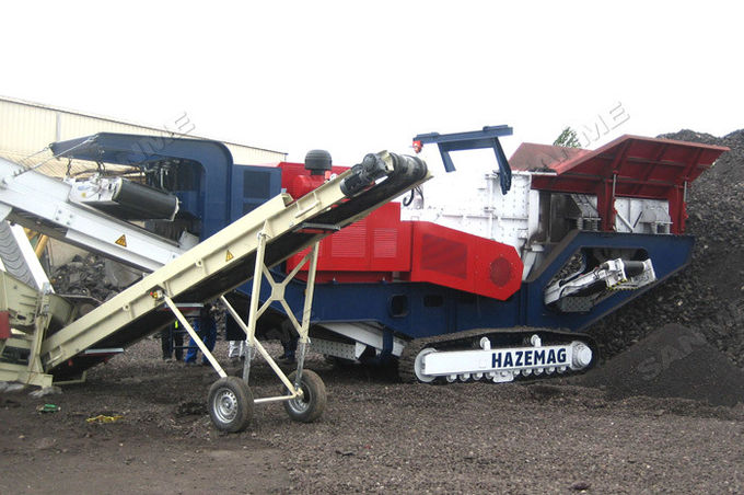 250t/H Plaster Aggregate Mobile Impact Crusher 242KW 1