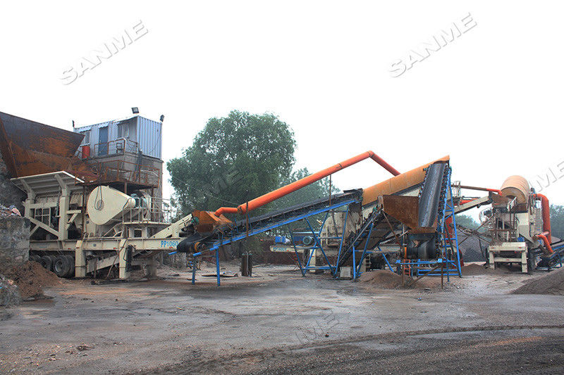 Screen Mesh 15mm Feeding 450mm Mining Crushing Machine