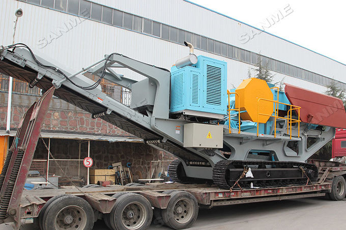 Hydraulic Metallurgy Quarry Jaw Crusher Feeding 510mm Wheel Mounted 0