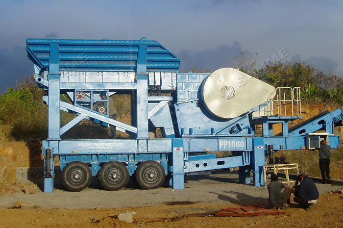 Mobile Mining Crushing Machine Heavy Duty Design Convenient Operation